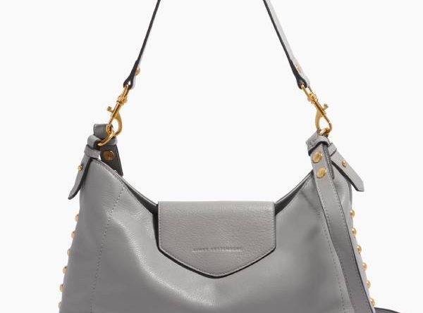 grey shoulder bag