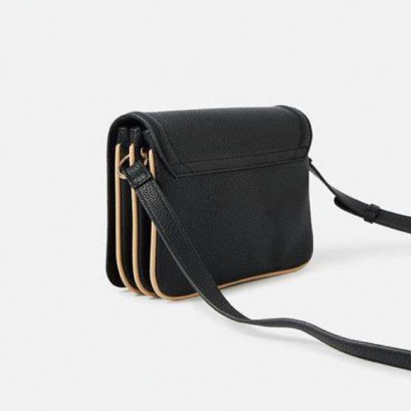 triple compartment crossbody bag