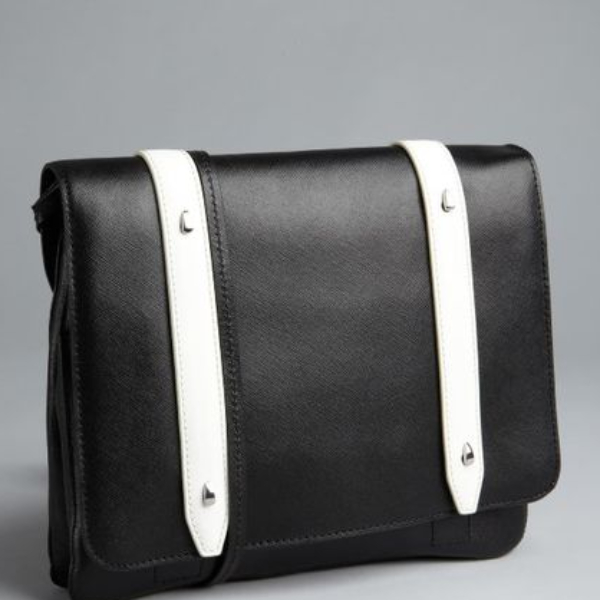 black and white crossbody bag