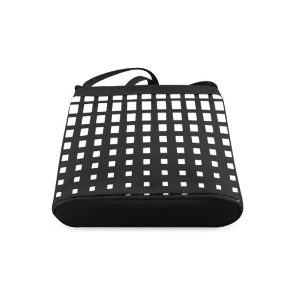 black and white crossbody bag