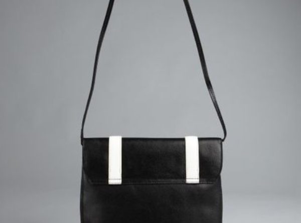 black and white crossbody bag