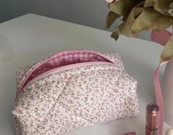 pink makeup bag