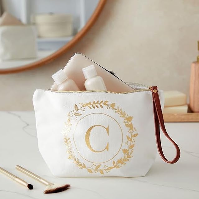 monogrammed makeup bag